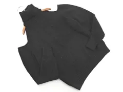 ZARA ザラ カットショルダー タートルネック ニット セーター sizeM/黒 ◇■ レディース