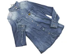G-STAR RAW ジースターロゥ デニム シャツ sizeS/紺 ◇■ レディース