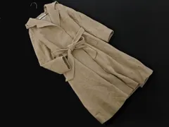 MISCH MASCH ミッシュマッシュ ウール100% フード ロング コート size38/ベージュ ◇■ レディース