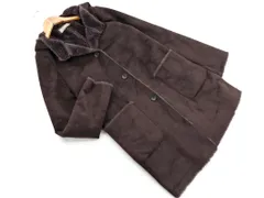 a day in the life アデイインザライフ ユナイテッドアローズ フェイクムートン フーディー コート size36/ダークブラウン ◇■ レディース