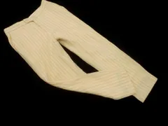 green label relaxing グリーンレーベルリラクシング ユナイテッドアローズ ウール100% ピンストライプ テーパード パンツ size38/アイボリー ◇■ レディース