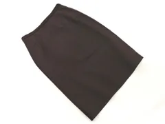 BURBERRY バーバリー ウール混 タイト スカート size40/茶 ◇■ レディース