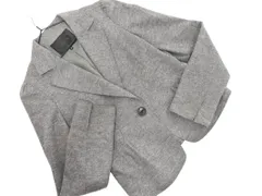 UNTITLED アンタイトル アンゴラ混 テーラード ジャケット size2/グレー ◇■ レディース