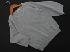 mystic ミスティック Vネック 七分袖 ニット セーター sizeF/グレー ■◇ レディース