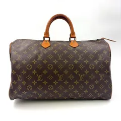 LOUIS VUITTON スピーディ40 モノグラム モノグラム レザー×PVC ブラウン ハンドバッグ ゴールド M41522