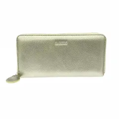 BARCOS バルコス ラウンドファスナー長財布  レザー    シャンパンゴールドカラー レディース / 240001189882