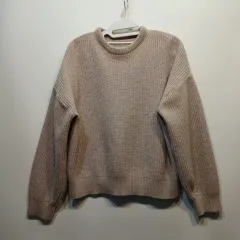 ベージュ ネック ニット セーター 95 100 サイズ 春 秋 62156