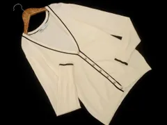 ZARA ザラ ニット カーディガン sizeL/アイボリー ◇■ レディース