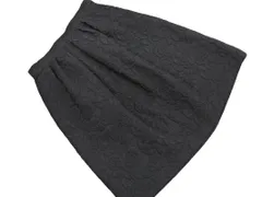 NATURAL BEAUTY ナチュラルビューティー タック 膝丈 スカート size36/黒 ■■ レディース