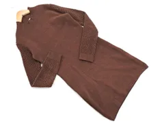 ZARA ザラ 切替 ニット チュニック ワンピース sizeS/茶 ◇■ レディース