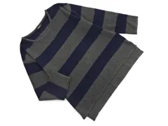 Discoat ディスコート ボーダー ニット セーター sizeF/グレーｘ紺 ◇■ レディース