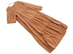 BANANA REPUBLIC バナナリパブリック ティアード ワンピース size0/茶 ◇■ レディース