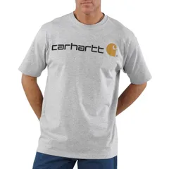カーハート メンズ トップス Tシャツ トール ロゴ グラフィック Carhartt K195 Big and Tall Dearborn Loose Fit Heavyweight Logo Graphic TShirt Short Sleeve Heath