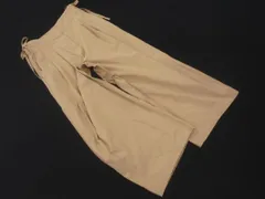 NATURAL BEAUTY BASIC ナチュラルビューティーベーシック レースアップ ワイド パンツ sizeM/ベージュ ■■ レディース