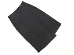 UNTITLED アンタイトル ウール100% ラップ調 スカート size1/紺 ◇■ レディース