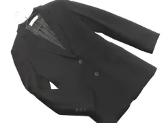 Calvin Klein カルバンクライン ウール100% テーラード ジャケット size4/黒 ◇■ レディース
