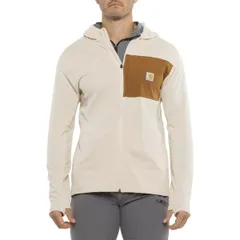 カーハート メンズ トップス シャツ リラックスフィット パーカー Carhartt 106625 Force Relaxed Fit FullZip Hoodie Oat Milk