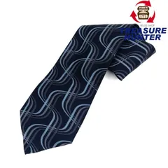 GUCCI(グッチ) ネクタイ ストライプ ネイビー シルク100％  タグ付き未使用品 【102061572001】