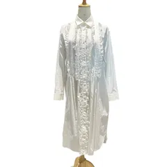 TAO(タオ) 23SS Frill Shirt Dress フリル シャツ ワンピース TK-O009 M ホワイト コムデギャルソン