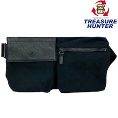 GUCCI GGキャンバス ウエストバッグ 28566 ブラック グッチ 【102059994006】