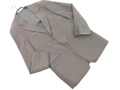 ARMANI COLLEZIONI アルマーニコレツィオーニ ストライプ テーラード ジャケット size48/グレー ■■ メンズのサムネイル