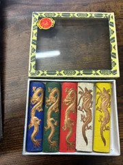 【SALE】【中国書道具】彩墨セット 中国古墨 五彩墨