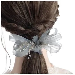 【新着商品】チュールリボン ヘアアクセサリー 森ガール 髪飾り 女性 子供 誕生日 発表会 ヘアクリップ 撮影用 結婚式 フォーマル FASELE 通勤 通学 パーティー