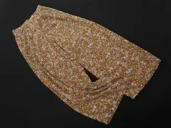 AZUL BY MOUSSY アズールバイマウジー タック 花柄 ワイド パンツ sizeM/茶 ◇■ レディース