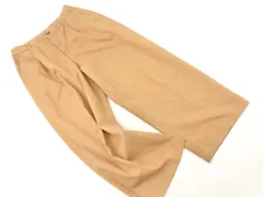 GLOBAL WORK グローバルワーク タック ワイド パンツ sizeS/茶 ◇■ レディース