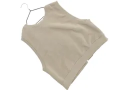 SM2 サマンサモスモス リボン スウェット ベスト sizeF/カーキ ■■ レディース