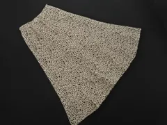 SM2 サマンサモスモス 総柄 ロング スカート sizeF/ベージュｘ黒 ■◇ レディース