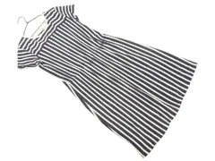 KUMIKYOKU 組曲 ストライプ ワンピース size2/白ｘ紺 ■◆ レディース