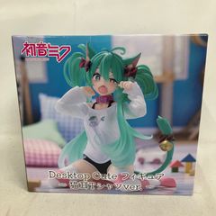 未開封 初音ミク Desktop Cute 初音ミク 猫耳Tシャツver. フィギュ ア