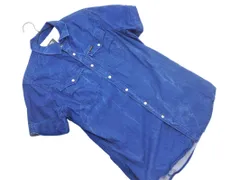 G-STAR RAW ジースターロゥ 半袖 デニム シャツ sizeM/濃紺 ■◆ メンズ