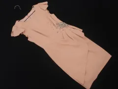 JUSGLITTY ジャスグリッティー ビジュー フリル ワンピース size1/ピンク ■◆ レディース