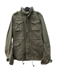 エイケイエム AKM M-65 COLD WEATHER JACKET コールド ウェザー ジャケット ダブルジップ ボア ミリタリー アウター 緑 B055 ジャケット 無地 カーキ Mサイズ 104MT-2756