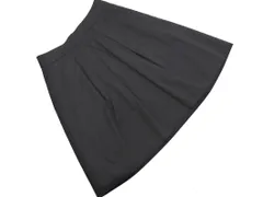 EPOCA エポカ THE SHOP タック Aライン 台形 スカート size38/黒 ■■ レディース