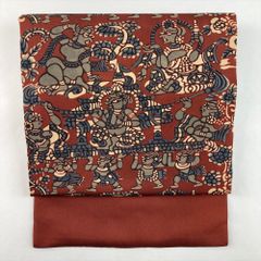 龍村美術織物】【新品】 コプト甲冑異文 お仕立上り品 袋名古屋帯 光波 