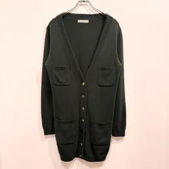 カシミヤ100% DAMA collection ミドル丈 セミロング カーディガン グリーン M【送料込み】のサムネイル