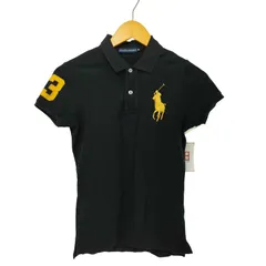 ラルフローレン RALPH LAUREN ビッグポニー 刺繍 ピケ 鹿の子 S/S ポロシャツ レディース import：M 