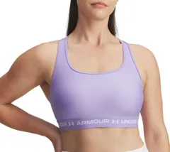 アンダーアーマー レディース アンダーウェア ブラジャー Under Armour Womens Mid Crossback Sports Bra TransparentWhite ホワイト