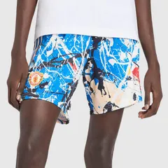 【送料無料・匿名配送】adidas Originals アディダス オリジナルス マンチェスターユナイテッド × ザ・ストーン・ローゼズ コラボ ショーツ 総柄 マルチカラー 新品 正規品 並行輸入 日本未発売