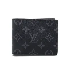 【楠本質店/元住吉】新品　Louis Vuitton/ルイヴィトン　ポルトフォイユ･ミュルティプル　2つ折り　モノグラム・エクリプス　M61695　箱付【中古】