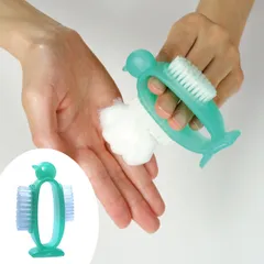 爪ブラシ ネイルケアペンギン 手洗いブラシ （ ツメブラシ つめブラシ 手洗い用品 ネイルケア 洗面用品 ネイルブラシ 浴用品 バス用品 ）)