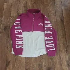 Victoria's Secret ピンク 長袖 Tシャツ サイズ US L 韓国 2XL オーバーサイズ オススメ