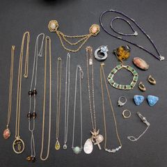 遺品整理まとめて□74】ジュエリー 20点 SILVER ストーン べっ甲