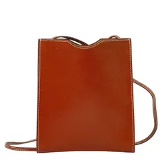 本物 エルメス HERMES オニメトゥ ショルダーバッグ ポシェット ボックスカーフ レザー ボルドー Onimaitou バッグ 中古 HERMES - 本物 エルメス HERMES オニメトゥ ショルダーバッグ
