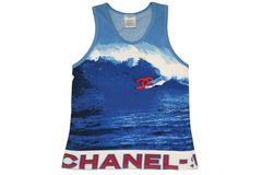 美品】CHANEL キャミワンピース ココマーク サーフライン ハイサマー S