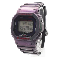 カシオ DW-B5600AH-6JF Gショック G-SHOCK 5600シリーズ デジタル Bluetooth搭載 クオーツ ステンレススチール 樹脂 パープル ブルー グラデーション 腕時計 シルバー金具 箱付 CASIO（未使用　展示品）