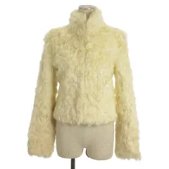 セシルマクビー CECIL McBEE ファージャケット チキャンラム アイボリー M■ECD001